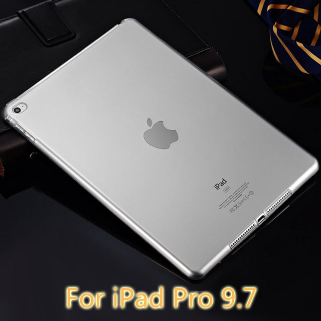 For Apple iPad Pro 9.7/iPad Pro 12.9 TPU Soft Case Cover Crystal Clear Transparent Ultra Thin Shell Tablet accessories