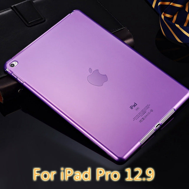 For Apple iPad Pro 9.7/iPad Pro 12.9 TPU Soft Case Cover Crystal Clear Transparent Ultra Thin Shell Tablet accessories