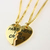 best friends forever letter pendant necklace charms matching heart 2 color jewelry necklace women clothing accessories wholesale