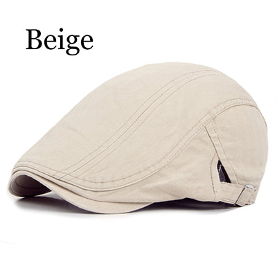 Adjustable Beret Caps Spring Summer Outdoor Sun Breathable Bone Brim Hats Womens Mens Herringbone Solid Flat Berets Cap Hat