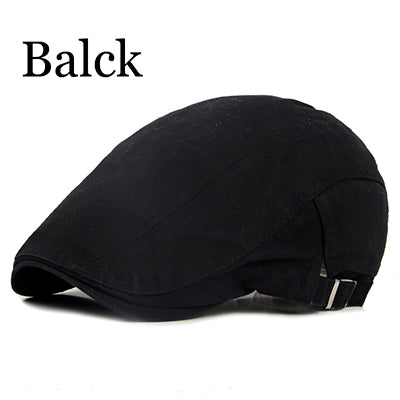 Adjustable Beret Caps Spring Summer Outdoor Sun Breathable Bone Brim Hats Womens Mens Herringbone Solid Flat Berets Cap Hat