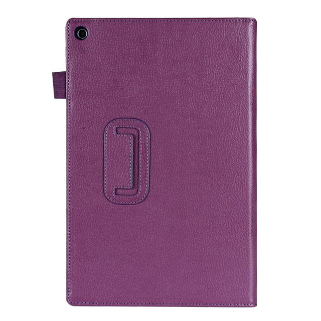Case for 10.1 inch Sony Xperia Table Z, GARUNK Solid Filp Litchi Leather Protective Cover for Sony Xperia Z1 Tablet Accessories