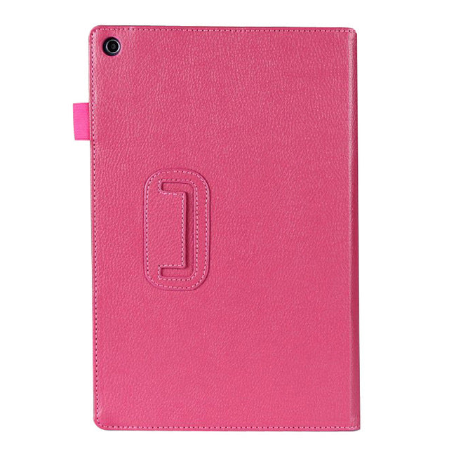 Case for 10.1 inch Sony Xperia Table Z, GARUNK Solid Filp Litchi Leather Protective Cover for Sony Xperia Z1 Tablet Accessories