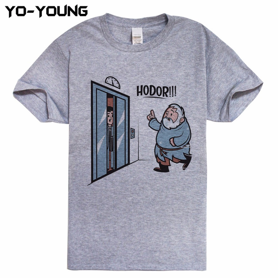 Game Of Thrones Hodor Jon Snow Men T Shirts Funny Design T-shirts For Men Digital Printed 100% 180g Combed Cotton Customized