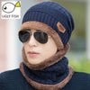 Neck warmer winter hat knit cap scarf cap Winter Hats For men knitted hat men Beanie Knit Hat Skullies Beanies