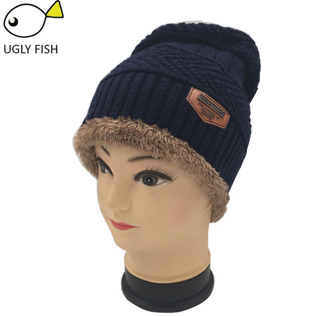 Neck warmer winter hat knit cap scarf cap Winter Hats For men knitted hat men Beanie Knit Hat Skullies Beanies