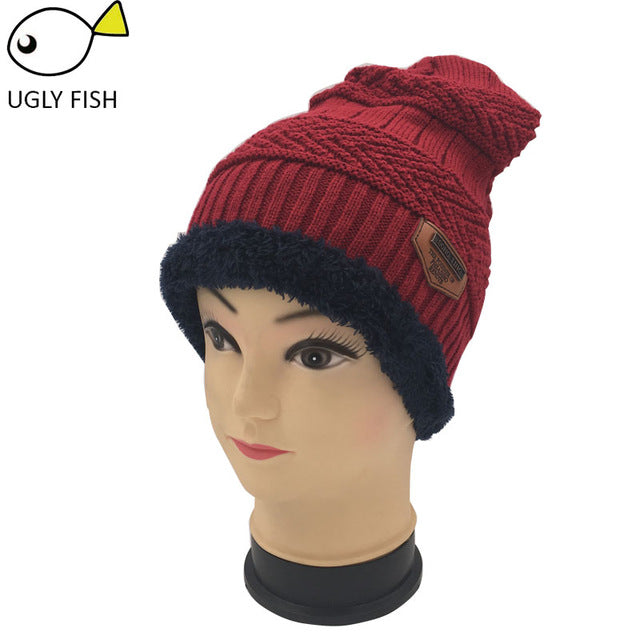 Neck warmer winter hat knit cap scarf cap Winter Hats For men knitted hat men Beanie Knit Hat Skullies Beanies