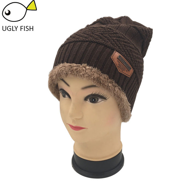 Neck warmer winter hat knit cap scarf cap Winter Hats For men knitted hat men Beanie Knit Hat Skullies Beanies