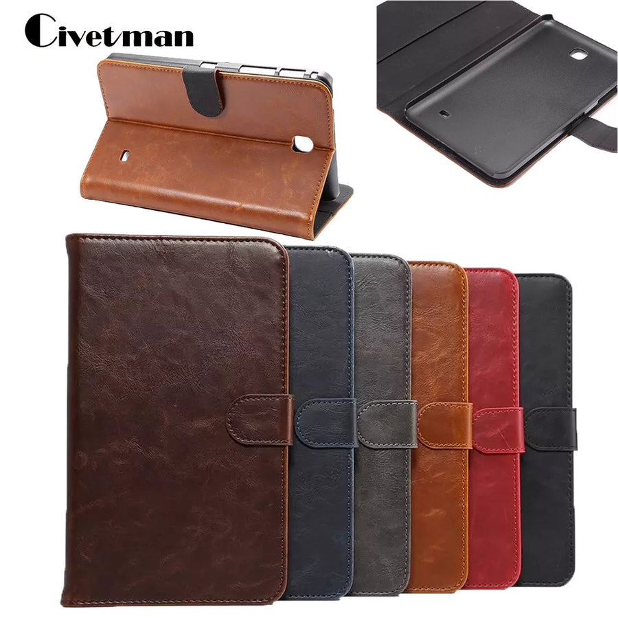 Civetman Tablet e-Books Case For Samsung Galaxy Tab 4 7 Inch Original Leather Flip Stand Case Cover for Samsung T230 T231 T235